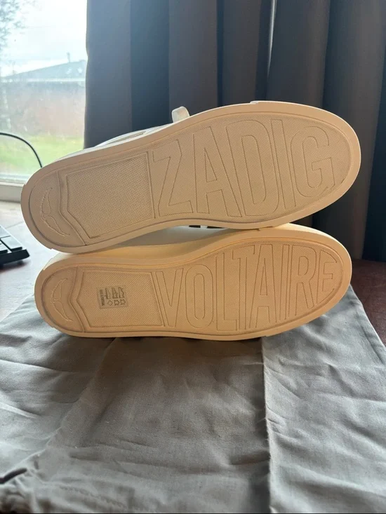 New Zadig & Voltaire LA Flash Chunky Smooth Sneaker - Picture 9 of 13